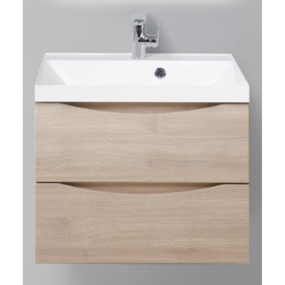 База под раковину подвесная с двумя выкатными ящиками BELBAGNO MARINO-600-2C-SO-RG-P