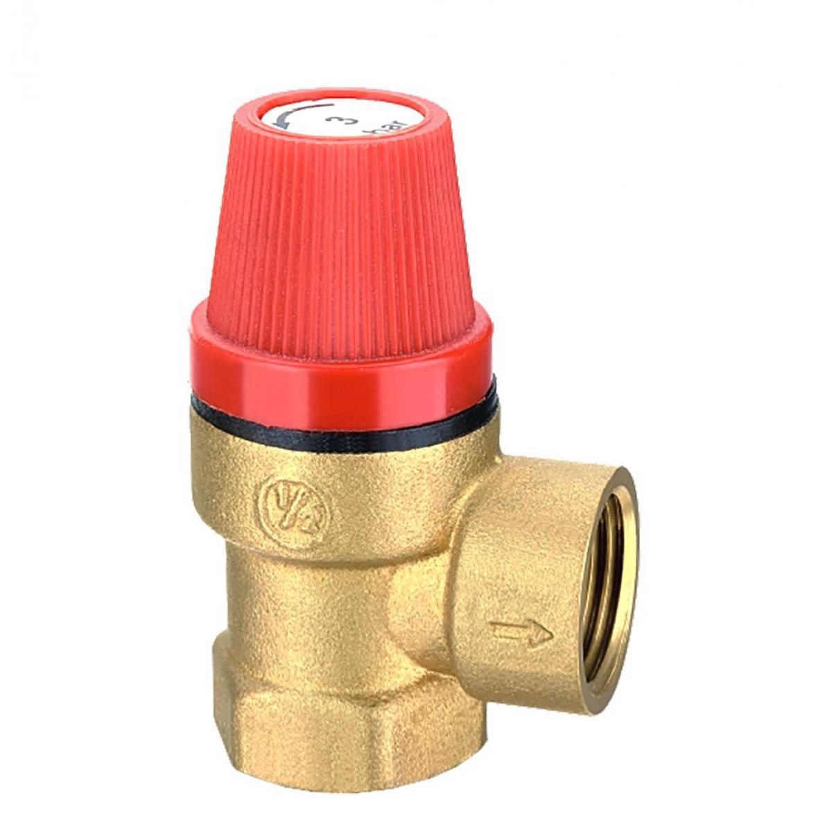 Клапан предохранительный 1/2" г/г 1,5 Бар СТМ ТЕРМО (CRVP1F12)