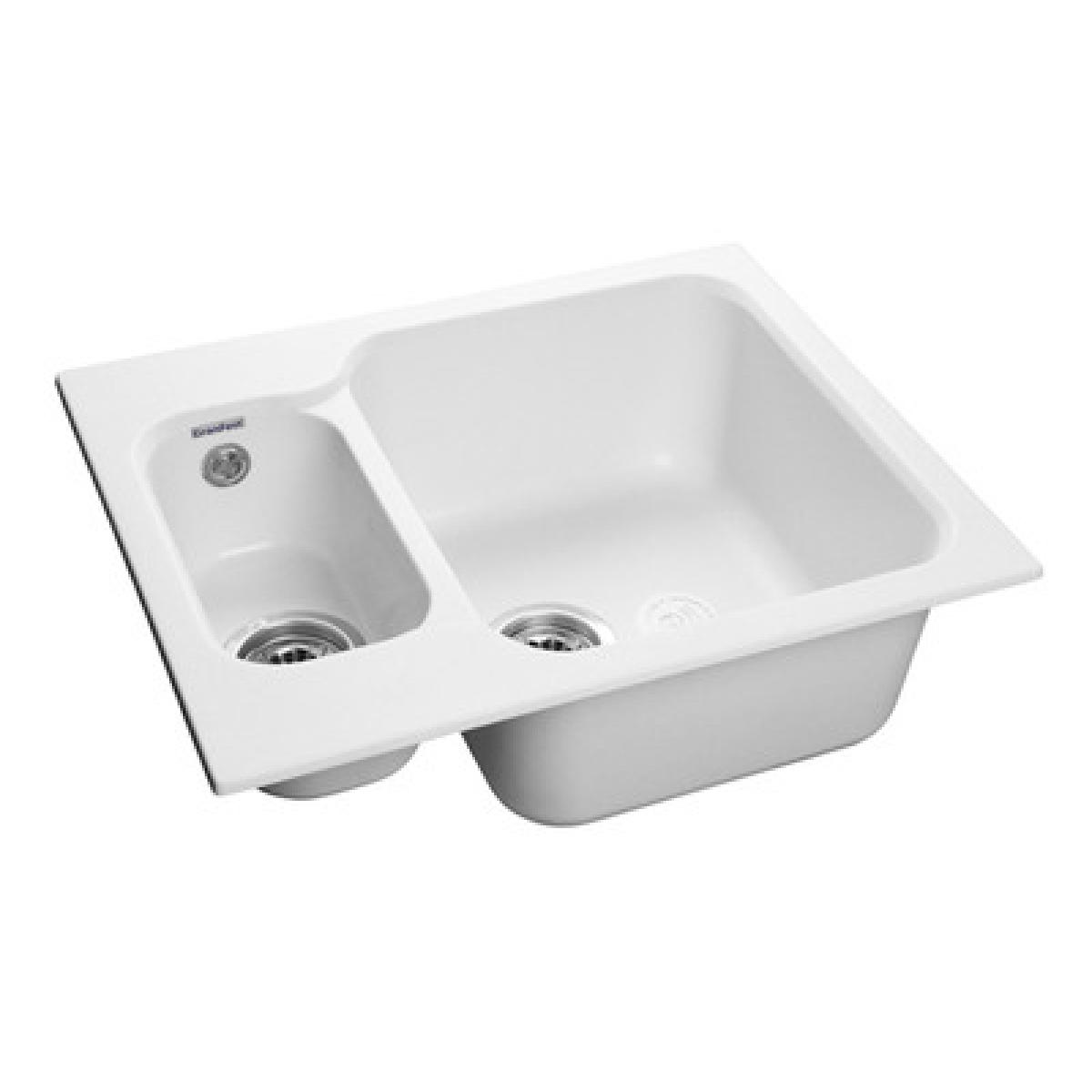 Мойка GRANFEST GF-S615К 1.5 чаши 615х500х200 мм (иней) с сифоном